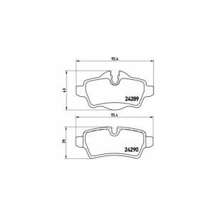 Brembo 4 plaquettes de frein P06052