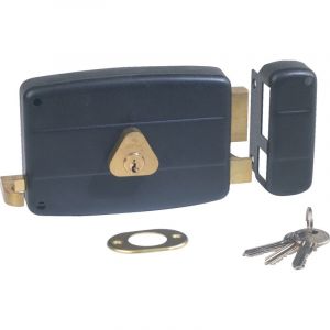 Serrure monopoint en applique horizontale à tirage 40mm droite - CISA - 501210-01-1A