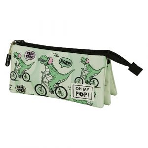 Oh My Pop! Dinorrr-Trousse Triple FAN 2.0, Vert