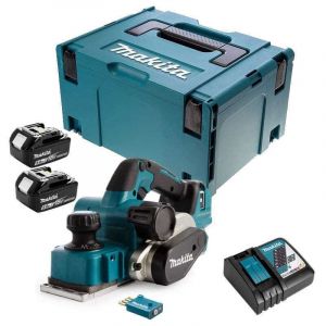 Makita Rabot 18V Li-Ion 5 Ah 82 mm Bluetooth - DKP181RTJU