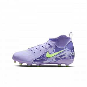 Nike Chaussure de foot montante à crampons FG United Jr. Phantom Luna 2 Academy pour ado - Pourpre - Taille 33.5 - Unisex