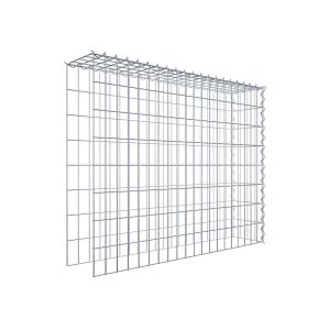 Gabion sur toile type 4 100 cm x 80 cm x 20 cm (L x H x P), maille 5 cm x 10 cm, spirale
