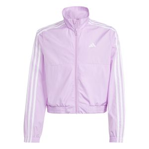 Adidas 3-Stripes Veste De Survêtement Filles - Rosé, Blanc
