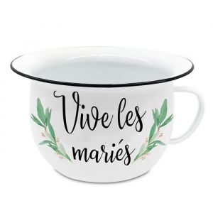 STC Pot des mariés - Animation - Jeux - Mariage - Vive les mariés - Métal - 22x13.5cm
