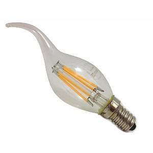 Silamp Ampoule LED E14 Flamme COB Filament 6W 220V 360