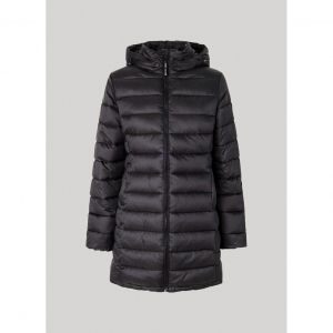 Pepe Jeans Pour femme. Manteau long Maddie noir