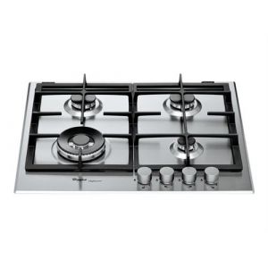 Image de Whirlpool GMR 6422-IXL, Intégré, Cuisinière à gaz, Acier inoxydable, Acier inoxydable, 1000 W, Rond