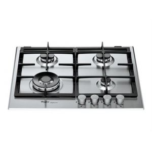 Whirlpool GMR 6422-IXL, Intégré, Cuisinière à gaz, Acier inoxydable, Acier inoxydable, 1000 W, Rond