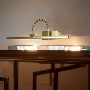 Licht-erlebnisse - Lampe à tableau led en laiton antique 12W Art Nouveau