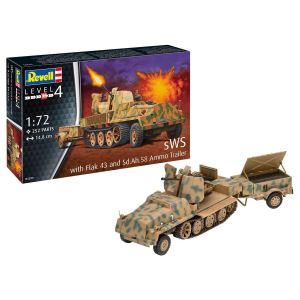 Revell Maquette véhicule militaire : sWS mit Flak-Aufbau als Sfl. mit 3,7cm Flak 43
