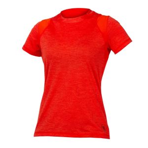 Endura Maillot manches courtes femme singletrack paprika orange s