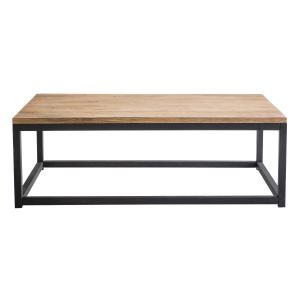 Miliboo Table basse industrielle bois m&eacute;tal rectangulaire FACTORY