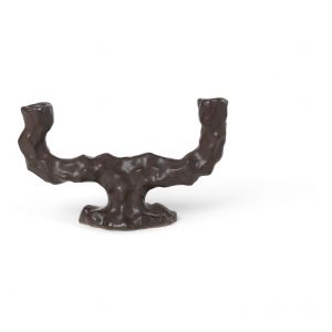 Ferm Living Chandelier Dito / 25 x 8 x H 16 cm - Grès marron en céramique