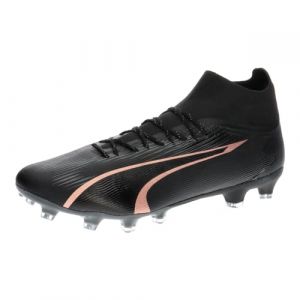 Puma Men Ultra Pro Fg/Ag Soccer Shoes Black-Copper Rose, 40 EU