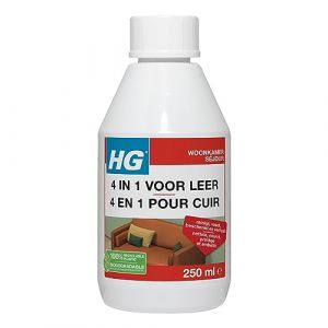 HG 4 en 1 pour Cuir, nettoyant de qualité supérieure pour Cuir véritable et Similicuir, revitalisant pour Cuir pour la réparation et l'alimentation de Meubles Souples et Accessoires, nettoyant