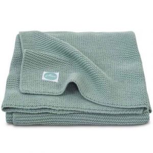 Jollein Couverture Basic knit vert d'eau (100 x 150 cm)