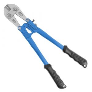 HÖGERT TECHNIK Cisaille à tiges 350 mm, pince coupe-boulons, lames en chrome-molybdène, 57-62 HRC, poignées antidérapantes, pour construction et industrie
