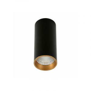 Italux Plafonnier spot technique et moderne Moldes Big BL/GO Ceiling 3000K Noir, doré