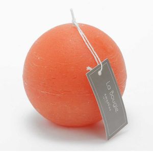Amadeus Bougie grande sphère 8 cm orange (lot de 6) - Orange