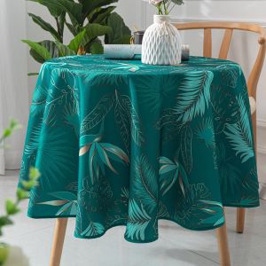 Home maison Nappe ronde exotique anti-taches