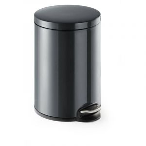 Durable 341258 Poubelle à Dite Silencieuse 20 Litres 292 mm en Métal Peint Coloris Anthracite