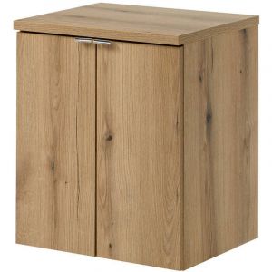 Meuble sous-vasque newport 50 x 60 x 40 cm effet chêne [en.casa]