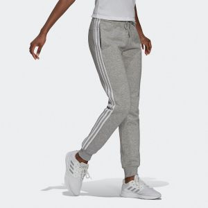 Adidas Bas jogging Essentials Fleece 3-Stripes Gris - Taille XL