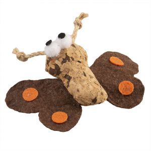 Jouet peluche pour chat cork papillon Duvoplus