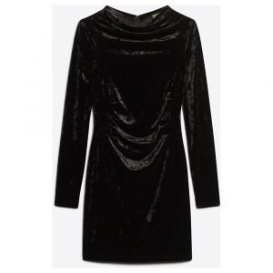 Superdry Robe courte manches longues velours femme