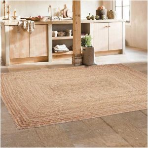 Unamourdetapis UN AMOUR DE TAPIS JT JUTE NATURE 240x340 cm Tapis Moderne Tapis Salle à manger Tapis Rectangulaire Tapis Beige