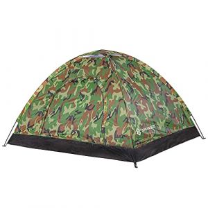 SPRINGOS Tente de Camping pour 2 Personnes, Imperméable + moustiquaire 150 x 200 cm Sac de Transport - Moro