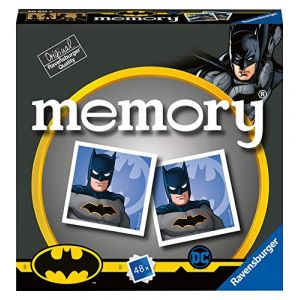 Ravensburger Batman Minnie Memory en Format Pocket, 15 x 15 cm, Jeu, 24 Paires en Carton, 48 Cartes, pour Enfants à partir de 4 Ans, de 2 à 8 Joueurs, 20611 7, Multicolore