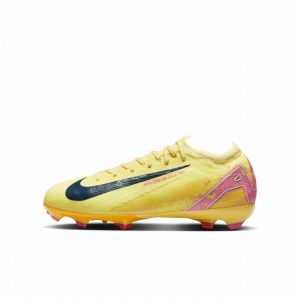 Nike Air Zoom Mercurial Vapor 16 Pro FG Mbappé Personal Edition - Orange/Bleu Enfant - Herbe naturelle (FG), pointure 38 - ['Orange'] - Taille 38