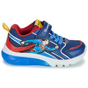 Geox Baskets basses enfant J CIBERDRON BOY SUPERMAN Bleu - Taille 24,25,26,27