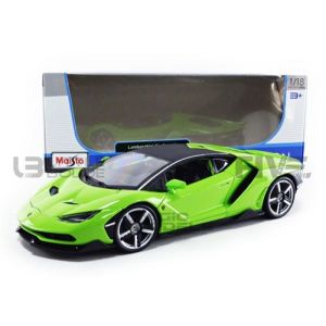 Voiture Miniature de Collection MAISTO 1/18 LAMBORGHINI Centenario 2016 Green 31386GR