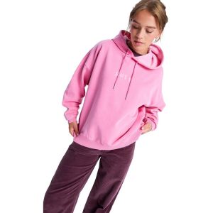 Roxy Sweat &agrave; capuche Lineup Oversized rose femme - L