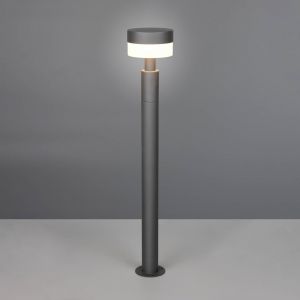 Lampadaire d'ext&eacute;rieur, lampadaire de chemin, lampe de jardin, aluminium, anthracite, lampe de terrasse, H 95 cm