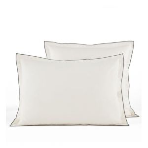 Taie d'oreiller enfant voile coton bio lavé, Gypse