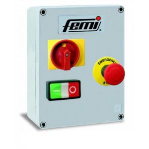 Femi Tableau de commande + Interrupteur d'arrêt d'urgence meuleuses 450-850 Watts - 7800227