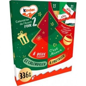 Kinder Calendrier de lAvent Adultes Chocolat au Lait à Partager 336g