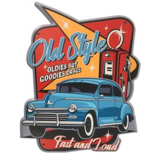 Signes Grimalt D&eacute;coration murale vintage, plaque d&eacute;corative de jardin en m&eacute;tal, d&eacute;coration r&eacute;tro pour la maison et le bureau