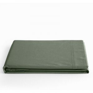 Drap plat 'Pr&eacute;mium' pour lit 1 place & 2 places - Pr&eacute;mium Romarin - 180 x 290 cm pour lit 1 place
