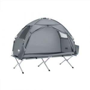 Sobuy OGS32-II-HG Tente de camping gonflable - Textile gris 193x161cm