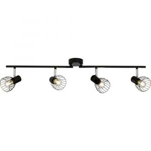 Image de Brilliant AG Spot de plafond LED E14 EEC: selon lampoule (A++ - E) 160 W Blacky 62132/06 noir