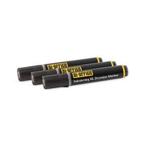 Bi-office Marqueur pour tableau blanc Inkstring, noir - Lot de 4