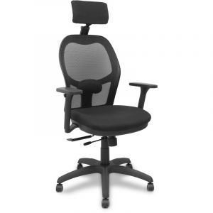 Image de Chaise de Bureau avec Appui-tête P&C B3DRPCR Noir