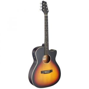 Guitare auditori électro acoustique avec pan coupé, sunburst