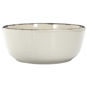 HOME DECO FACTORY, KA0444, Service de Vaisselle 12 Pièces en Grès Beige, Assiettes Creuses, Plates et à Dessert, Design Artisanal, Durable et Pratique, Entretien Facile, Taille: 12Pcs, Couleur: Beige