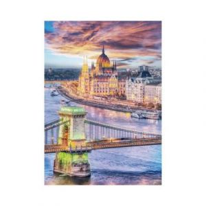 Dino Puzzle 1000 pi&egrave;ces : Budapest - Pont des Cha&icirc;nes