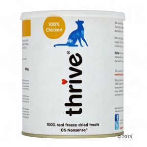 Thrive Friandises lyophilis&eacute;es maxi format, poulet 3 x 200 g